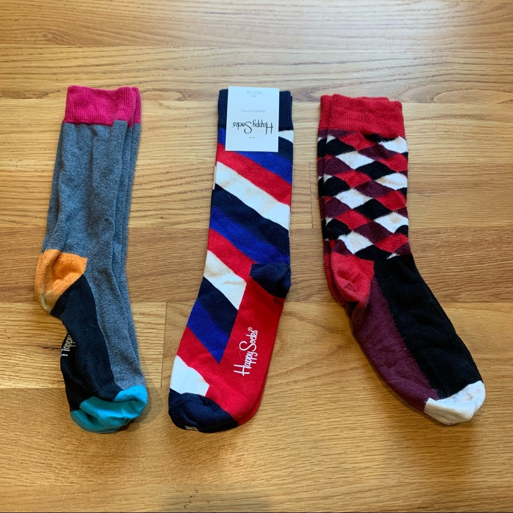 Happy Socks - 3 Pair - 1 NWT